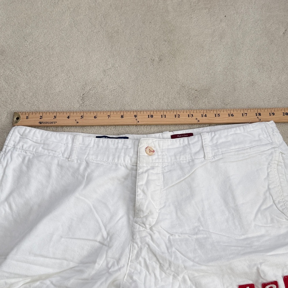 Jachs Just A Cheap Shirt Men’s White Denim Patches Shorts Waist 38 - Picture 6 of 10